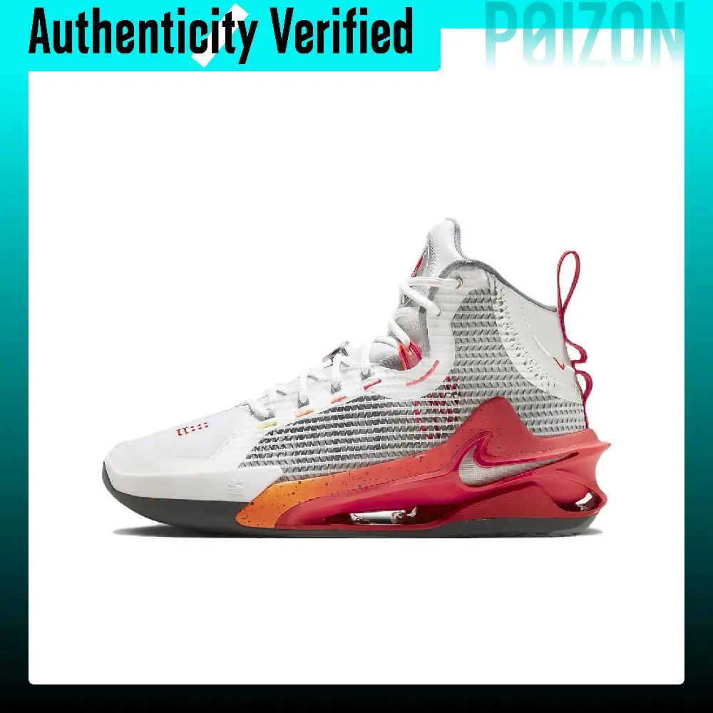 Nike Air Zoom GT Jump Ep Basketball Shoes Unisex High Top Gray/Red FJ7061-001