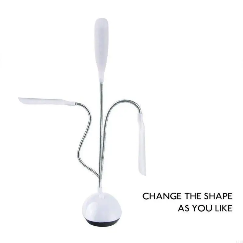 Y51B Battery Powered LED Bureau LAMPE 360 degrés Rotation lecture Table Night Light