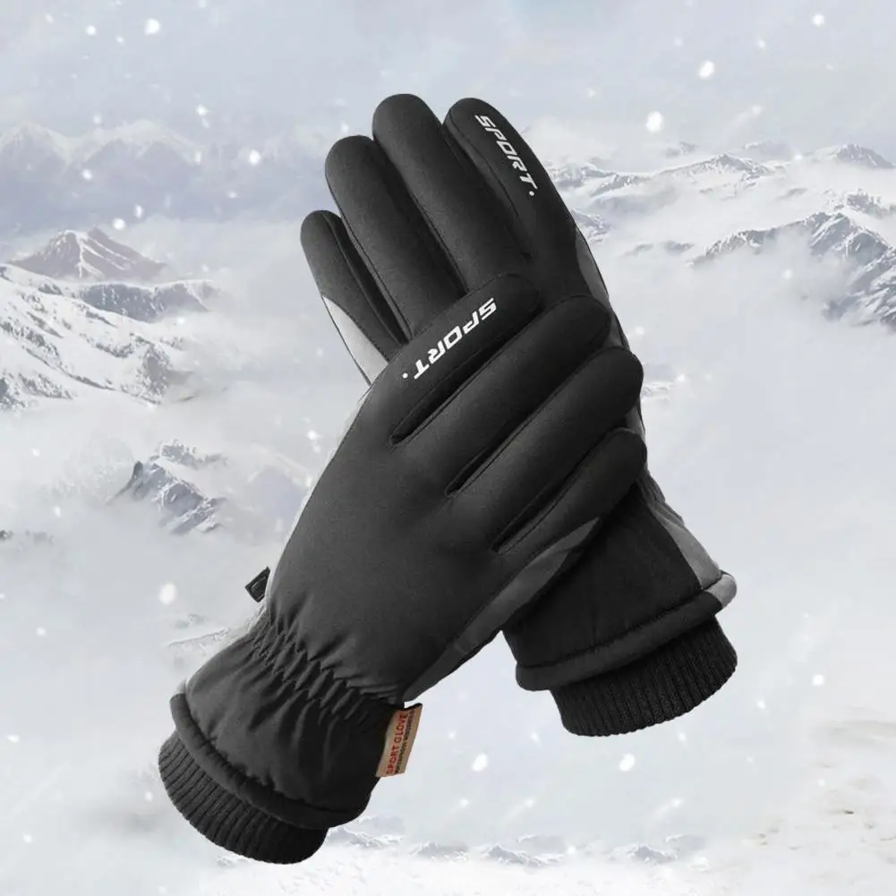 Touch Screen Gloves 1 Pair Casual Non-Fading Long Lasting  Unisex Winter Thermal Warm Touch Screen Gloves for Outdoor