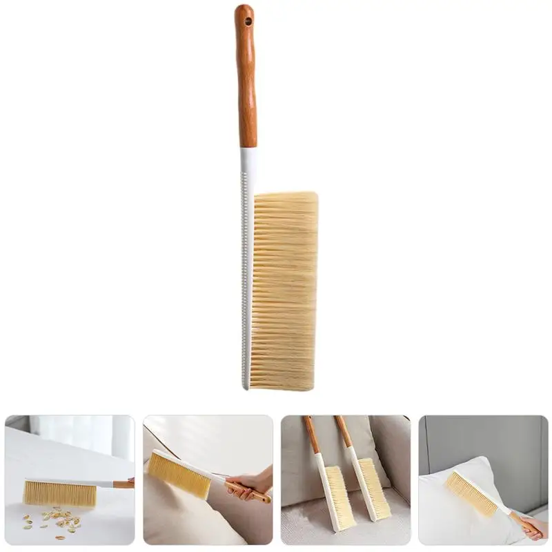 Bench Brush Soft Cleaning Sand Dusting Handheld Broom Bristle Whisk Brooms Small Long Handle