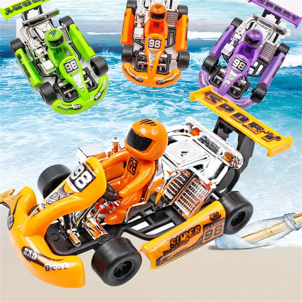 Classic 2Pcs Car Model 4 Wheels Mini Gifts Toy Vehicles Pull Back Kart Toys Inertia Car Toy Formula Car Racing Car Toy