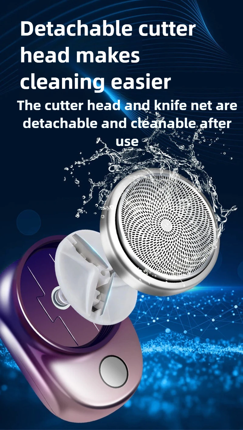 Мини-электрическая бритва с одной головкой, маленькая портативная бритва с зарядкой через USB, модель для дома и путешествий, мужская бритва, парикмахерские машины, женская бритва