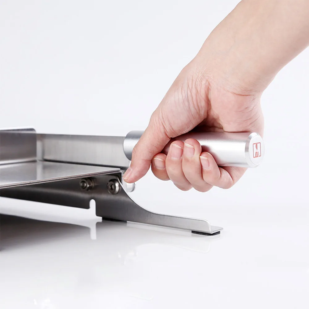 Fatiador de alimentos em aço inoxidável, 9.5 polegadas, cortador de medicamentos, ginseng, antler, ganoderma, máquina de corte, bolo, cortador doméstico comercial