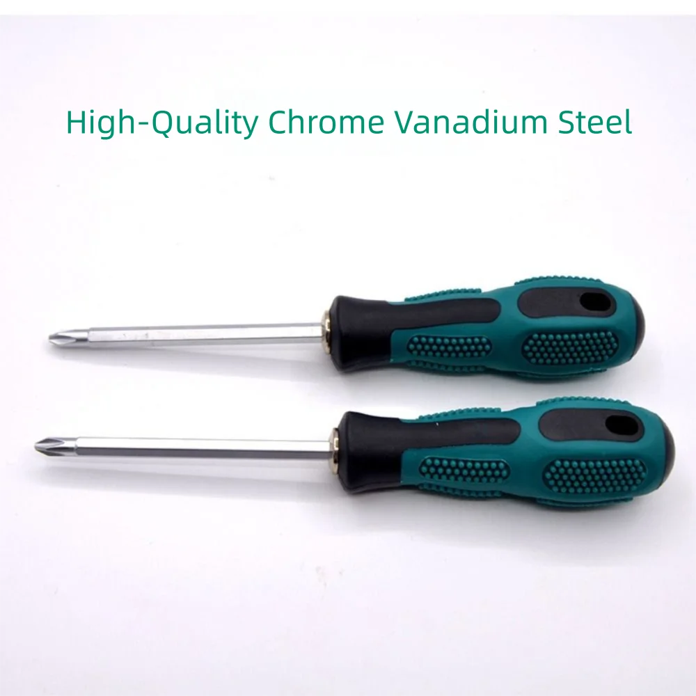 Detachable Double-Use Screwdriver Cross/Straight Type Magnetic Bit 2 In 1 Slotted Cross Screwdriver Dual-purpose