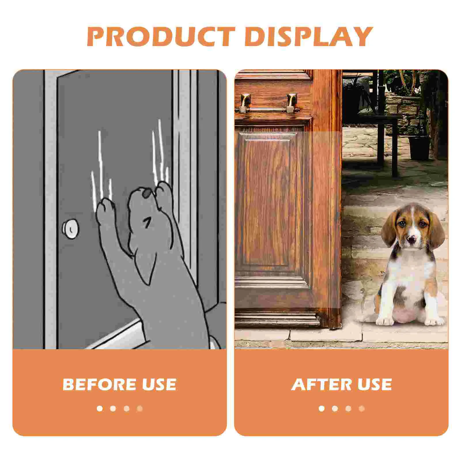 2 Pcs Anti Dog Scratch Door Sticker Furniture Protector Training Tool Screen Self-adhesive Patch Pet