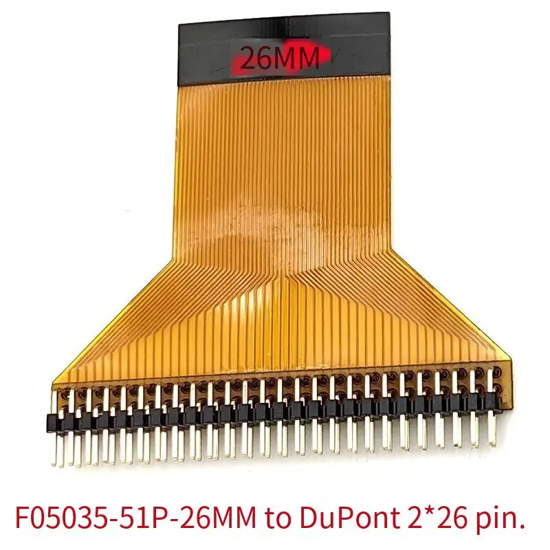 F05035-51P Dupont 2.0 spacing 52-pin to 51PLVDS TV LCD cable welding adapter 29.5 26 27.4MM