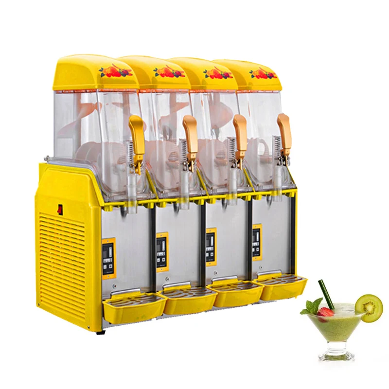 

Double Tank Slush Machine Single Cylinder 890W Snow Melting Machine Smoothies Granita Machine Commercial Smoothie Maker