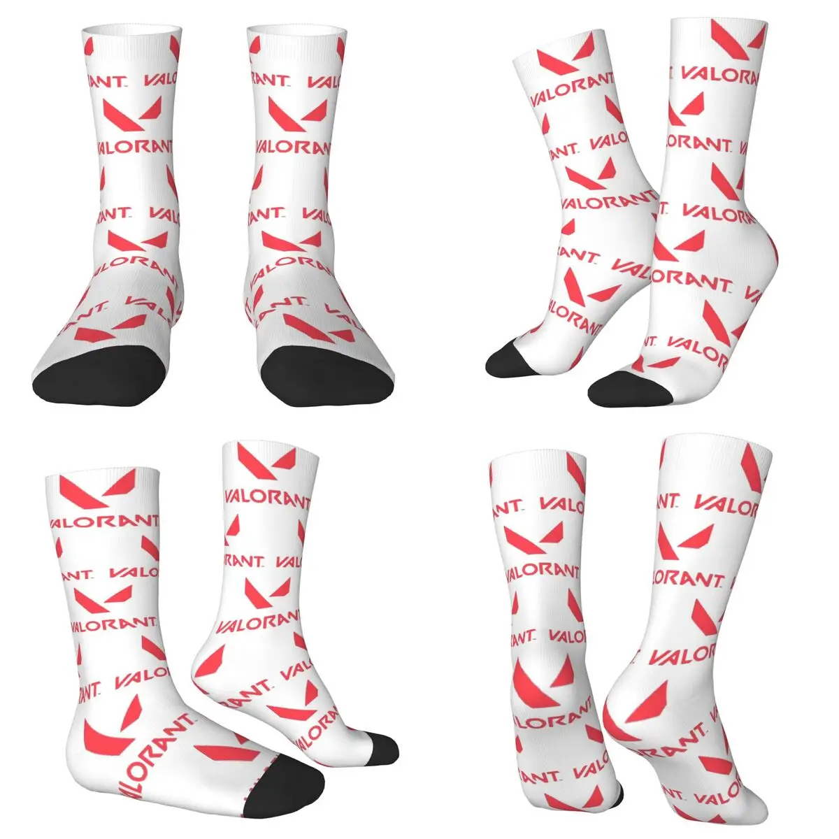 كل موسم طاقم جوارب V-Valorant ألعاب مكافحة الشغب اطلاق النار الجوارب مجنون الهيب هوب الجوارب الطويلة اكسسوارات للرجال النساء هدية الكريسماس