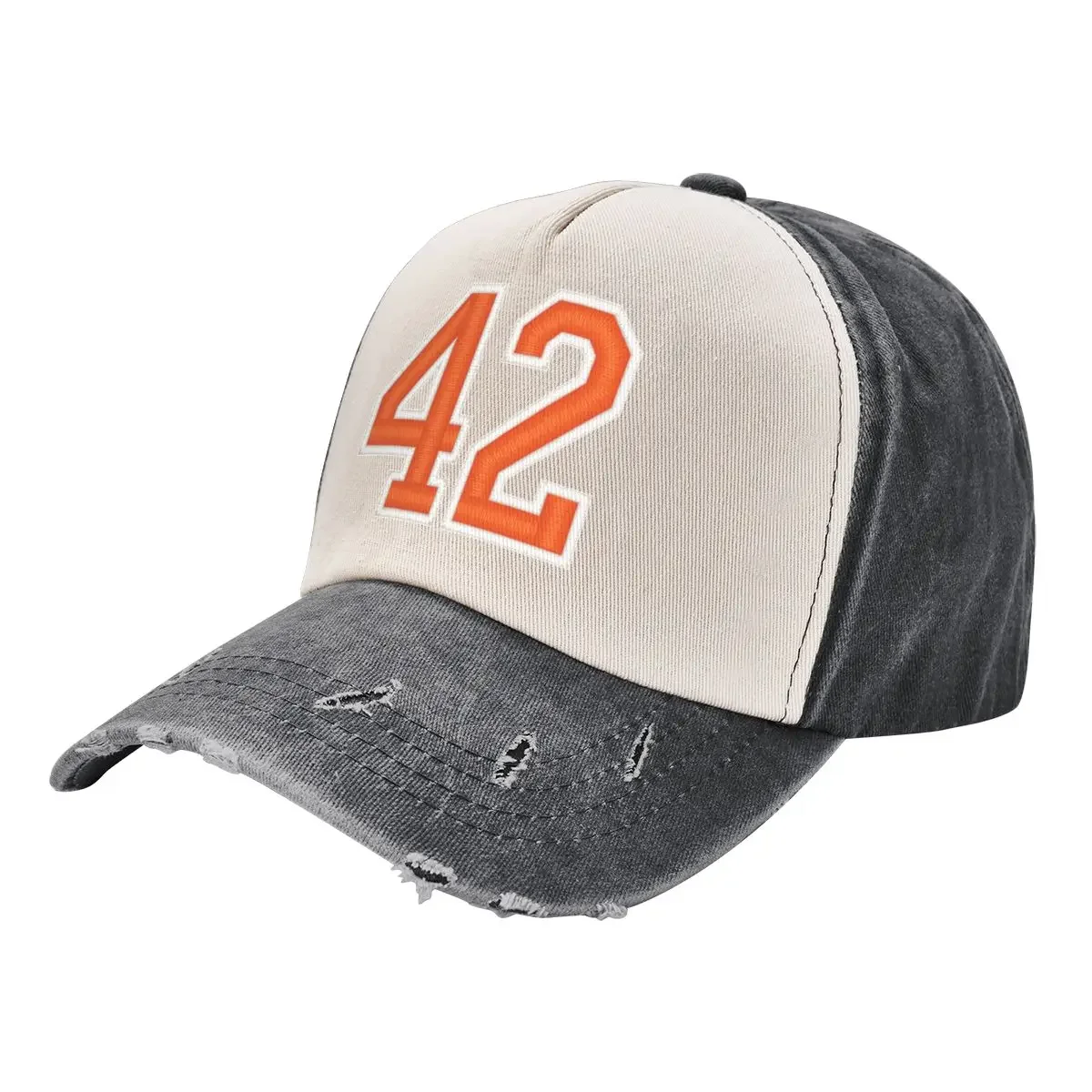 Sports 42 Jersey forty-two Orange Baseball Cap Bobble Hat Wear Sports Cap Men's Luxury Women's