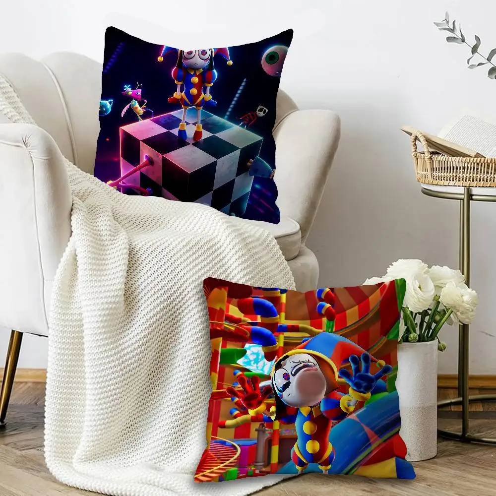 T-The A-Amazing D-Digital C-Circus Pillow Cover For Bedroom Room And Living Room Sofa Decorative Cushion Cover