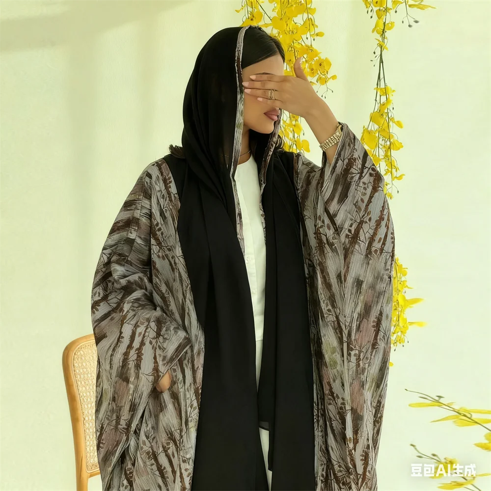 

Мусульманское женское платье-хиджаб Дубай Абая Турция Кафтан Ид Kebaya Кафтан Мароккаин Femme Robe Arab Islam Jalabiya Ramadan Вечернее платье