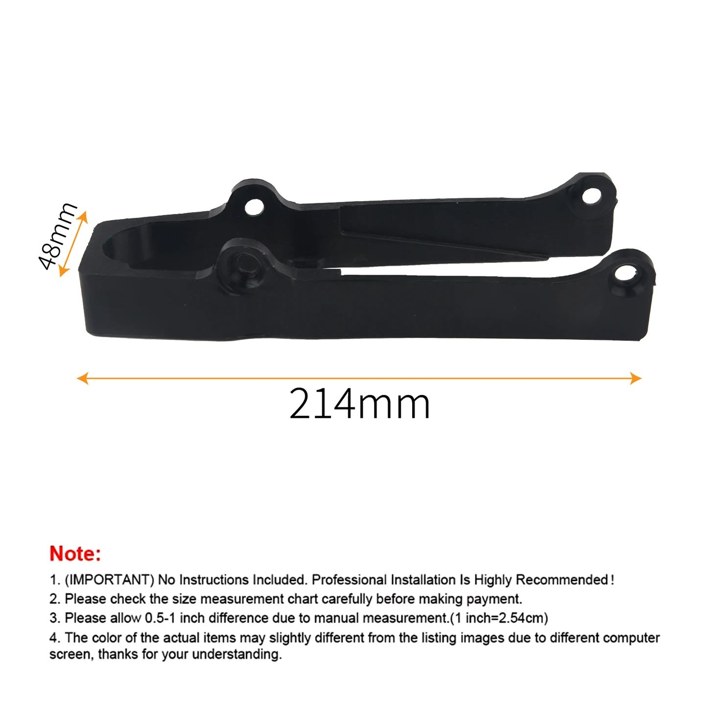 Swing Arm Guard Chain Slider Skid Guide Seal for Honda XR200R 1985-2002, XL250R 1985-1987, XR250R/XL350R 1985, XL600R 1985-1987