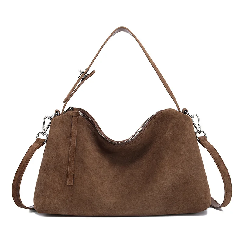 YANATARI genuine leather large capacity minimalist tote bag women Frosted leather luxury  Crossbody bag handbag shoulder bag