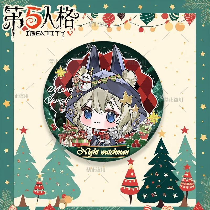 Hot Games Identity V Character Badge Q Version Anime Character Tinplate Brooch Bag Decor Game Peripheral Fans Collection Gift