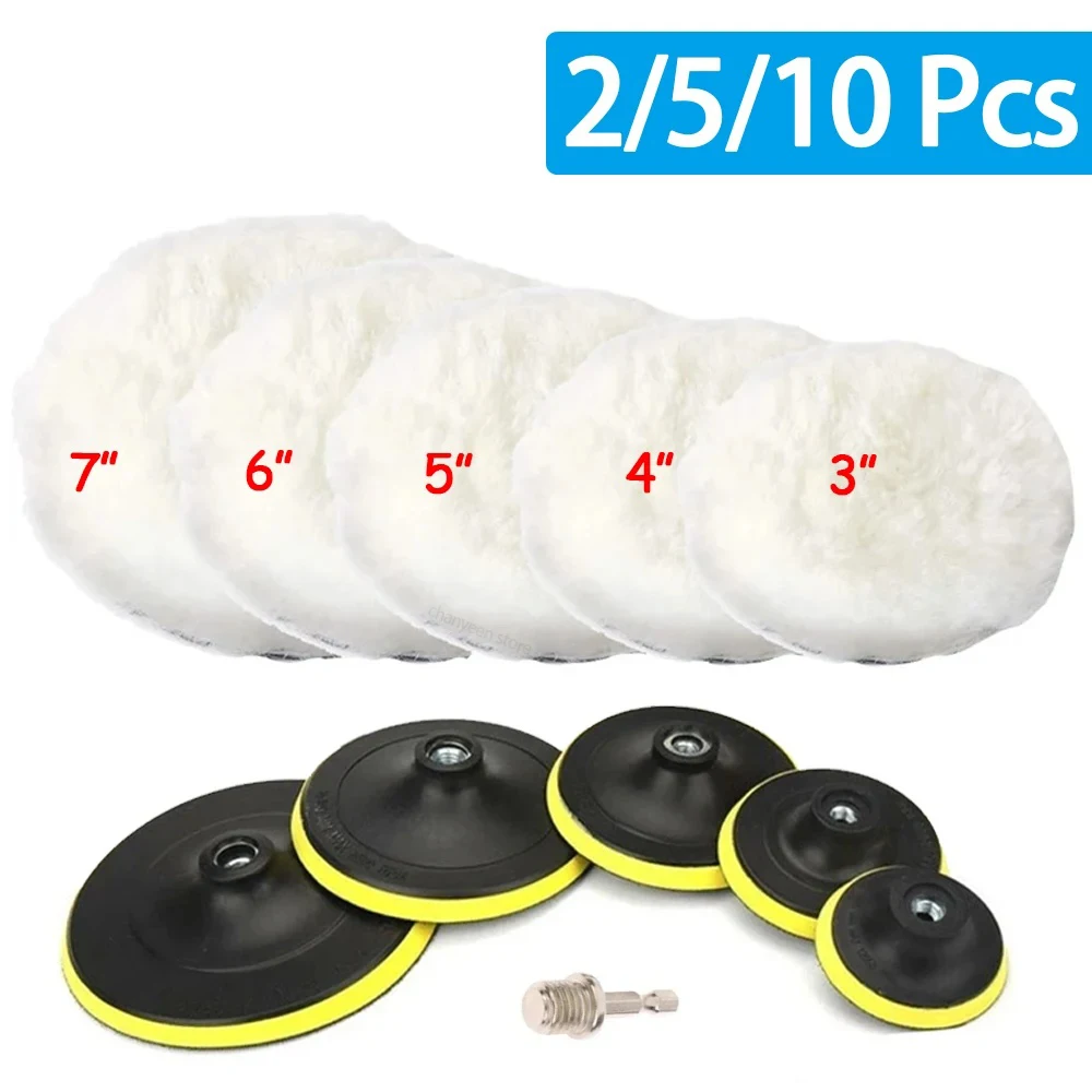 

Полировальные круги из войлока 3/4/5/6/7 дюймов для полировки плитки, стекла, нержавеющей стали, инструменты для удаления царапин с автомобиля