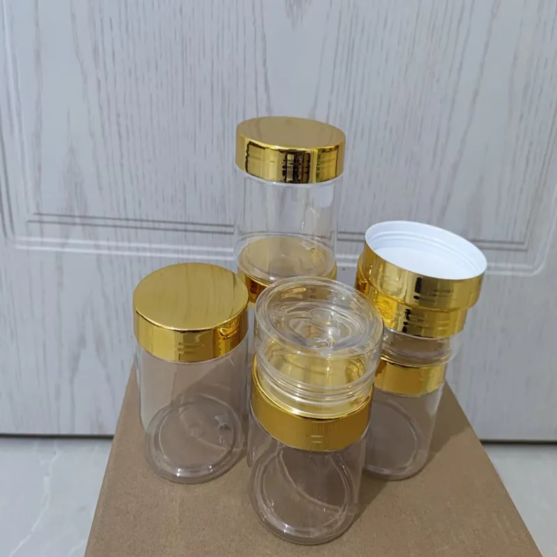 

Wholesale 200ml-500ml Storage Jars Empty Cosmetic Food Containers Travel Bottle Round Clear Plastic Jar Face Cream Sample Pot