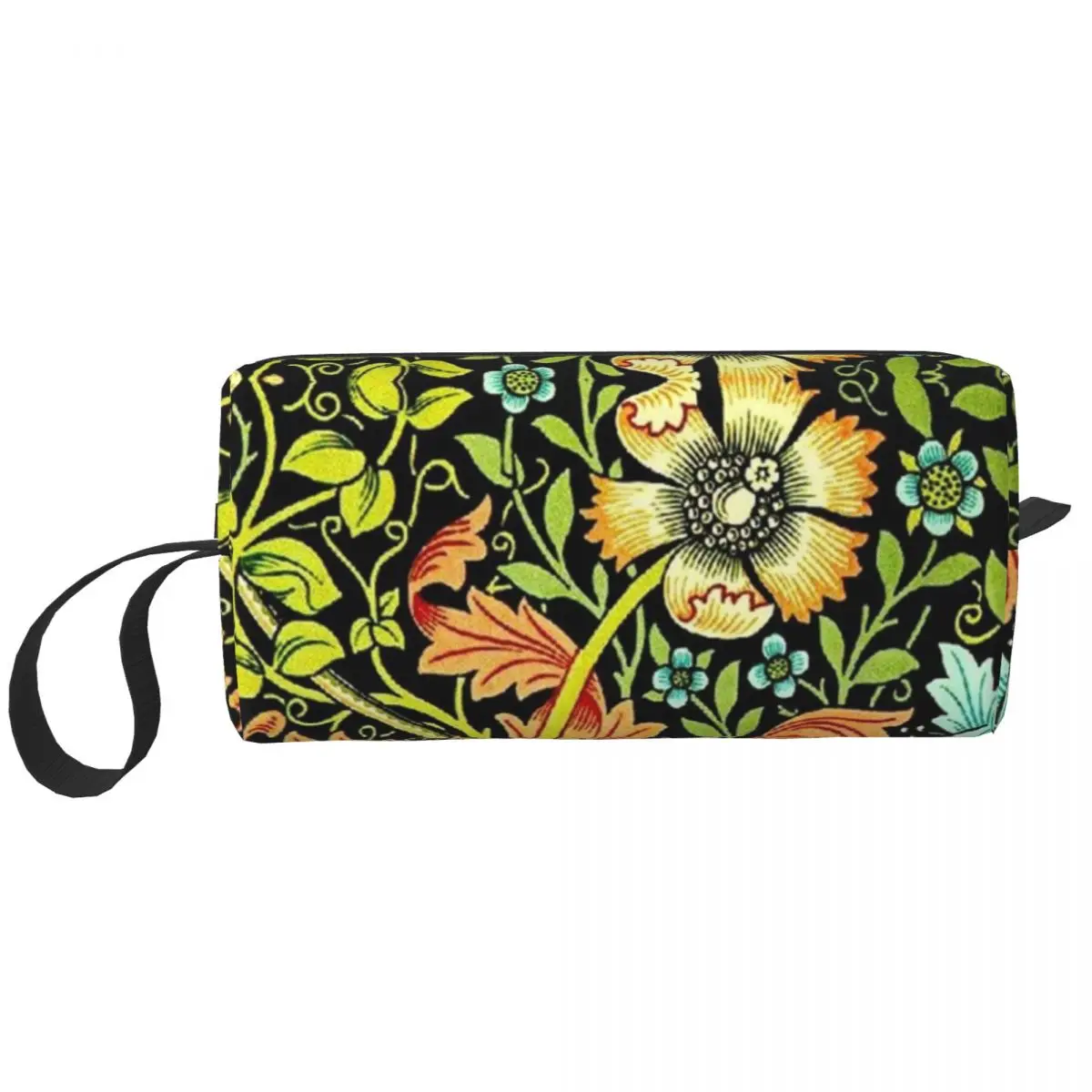 William Morris Vintage Floral Toiletry Bag Portable Textile Pattern Cosmetic Makeup Organizer Women Beauty Storage Dopp Kit Case