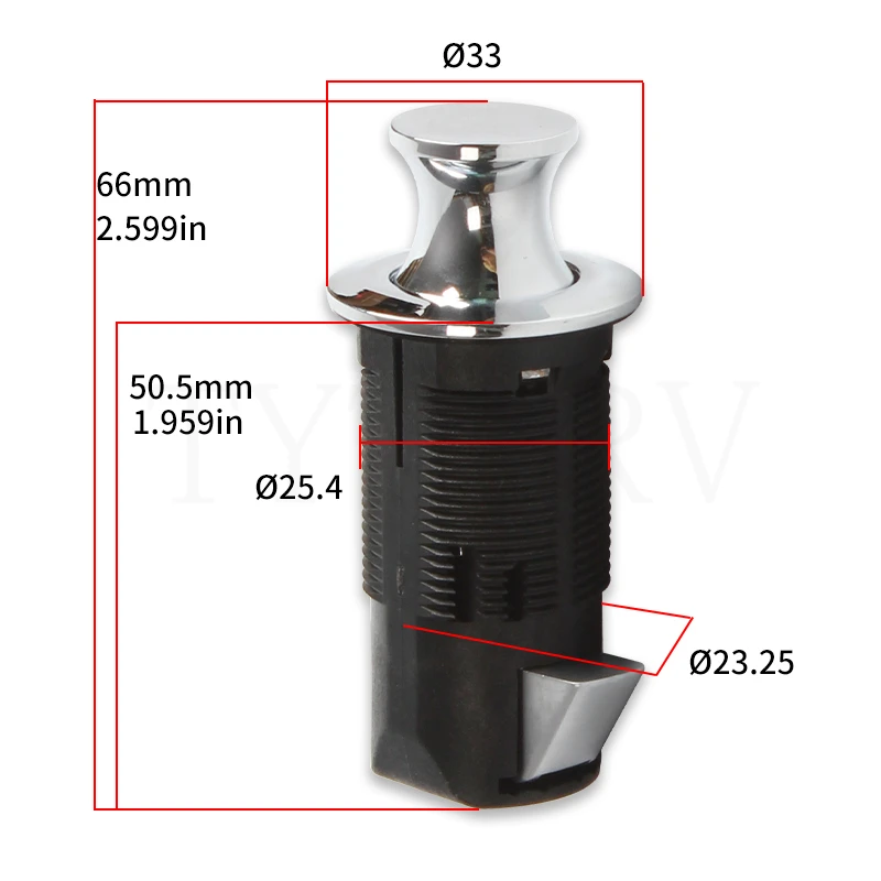 

TYTXRV High Quality RV Caravan Accessories Zinc Alloy Point Type Door Lock Door Latch