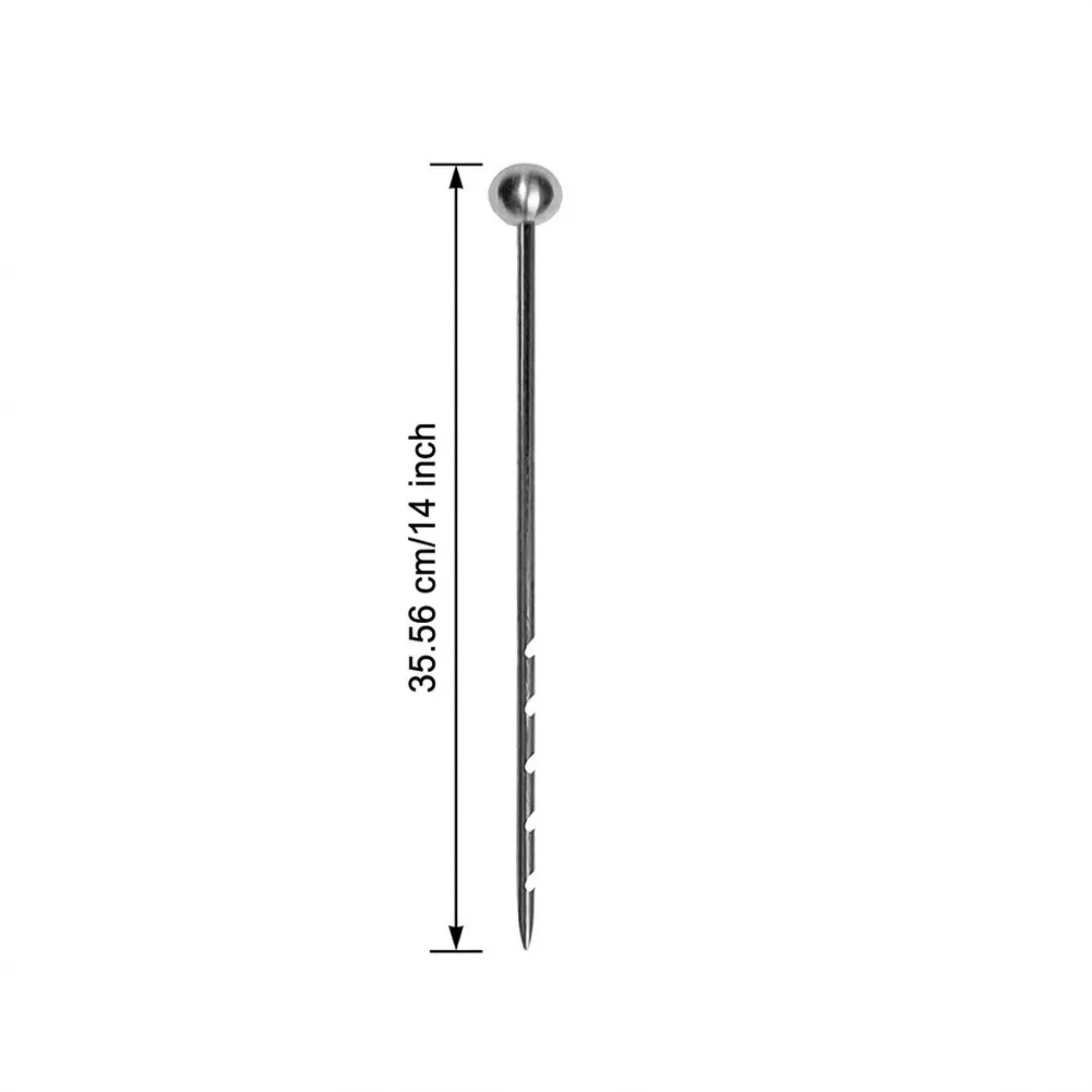14in Stainless Steel For Garden Soil Probe for Farm Soil Sampling Moisture Assessment Tool Portable No Power Required
