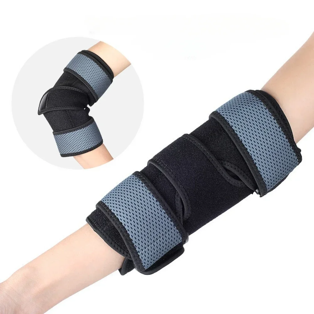 

Medical Adjustable Elbow Brace Support Double Aluminum Plate Supports Pressure Fixed Arms Protection Sports Elbow Protection New