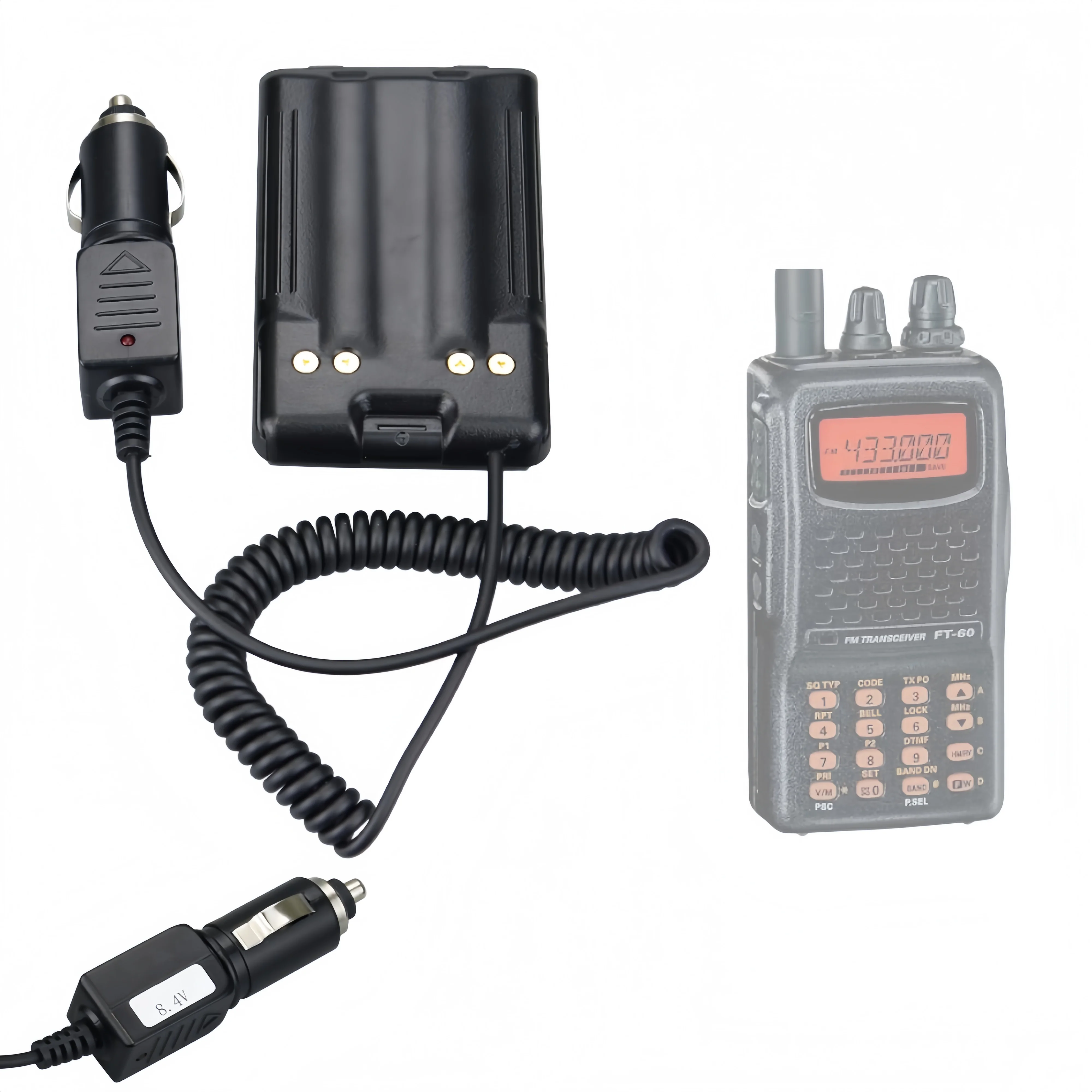 Radio Battery Eliminator Charger for YAESU FT-60 FT-60R Vertex VX110 VX146 VX150 VX210 VX410 VX200 FNB-V67LI Battery Eliminator