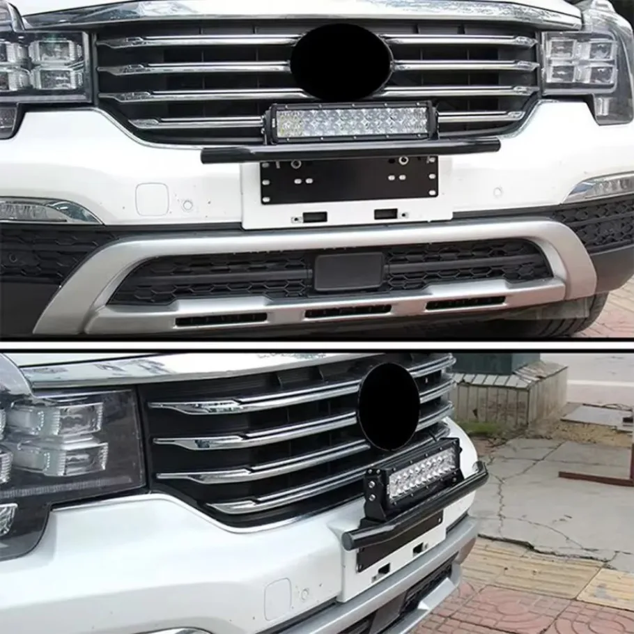 Car License Plate Light Frame Holder Front Bumper Auxiliary Lamp Light Bar Mounting Bracket Modified Parts Drop Shipping1x