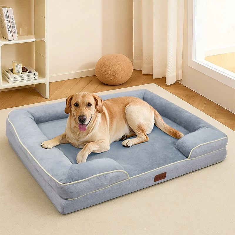 Washable Memory Foam Dog Sofa Bed Detachable Cover Soft Pet Nest Factory Direct Sale for Medium Large Dogs