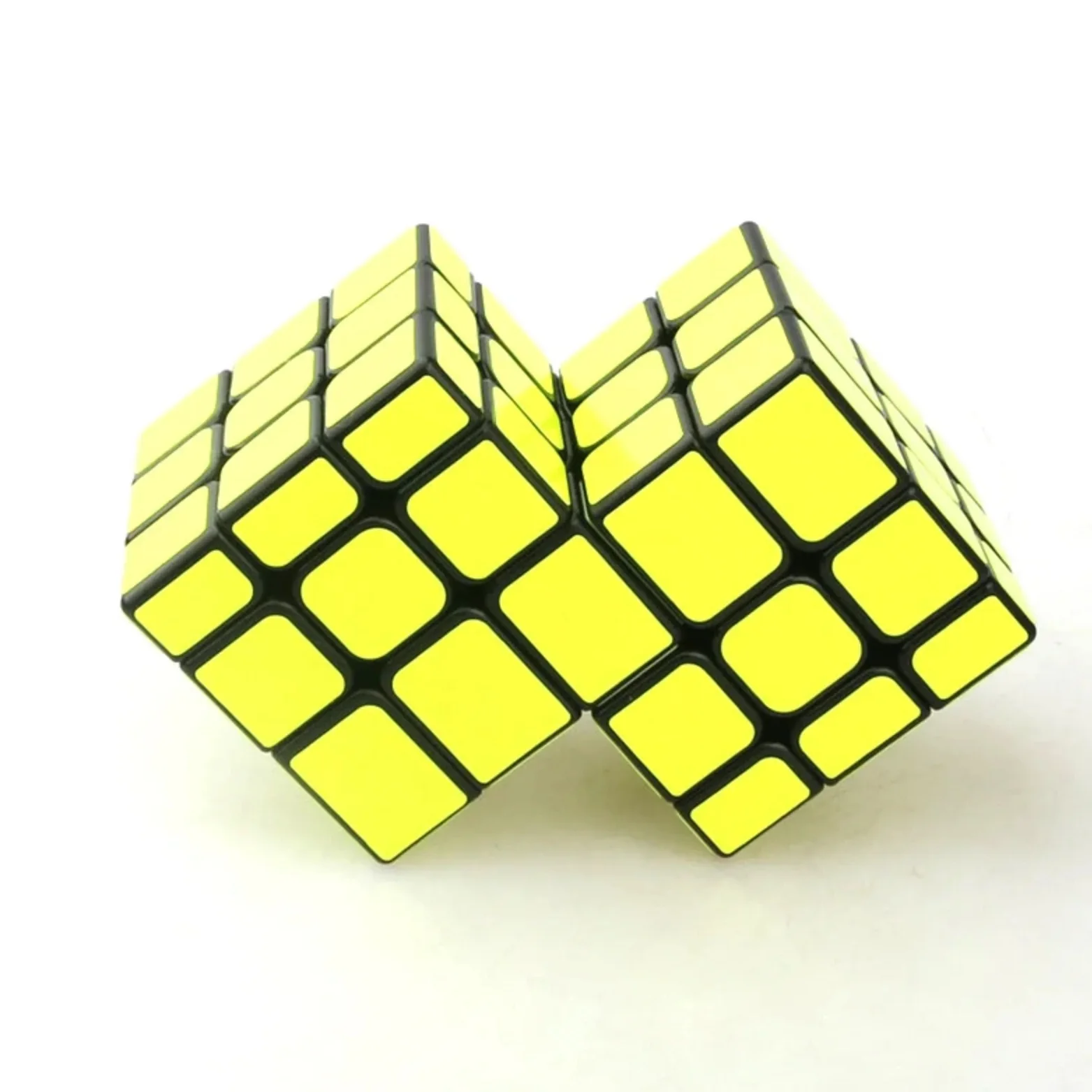 キューブツイストダブル3x3結合マジックキューブスピードキューブパズル不等距離ミラーマジックキューブカラフルマジックキューブパズル