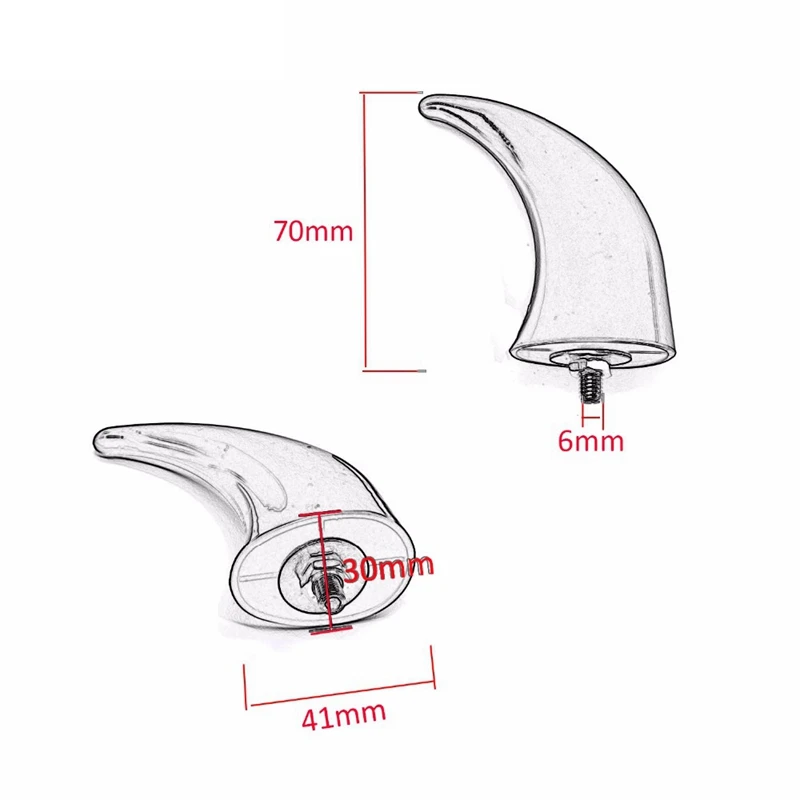 Chrome Front Fender Horns Decoration For Honda Ymaha Suzuki Kawasaki Motorcycle