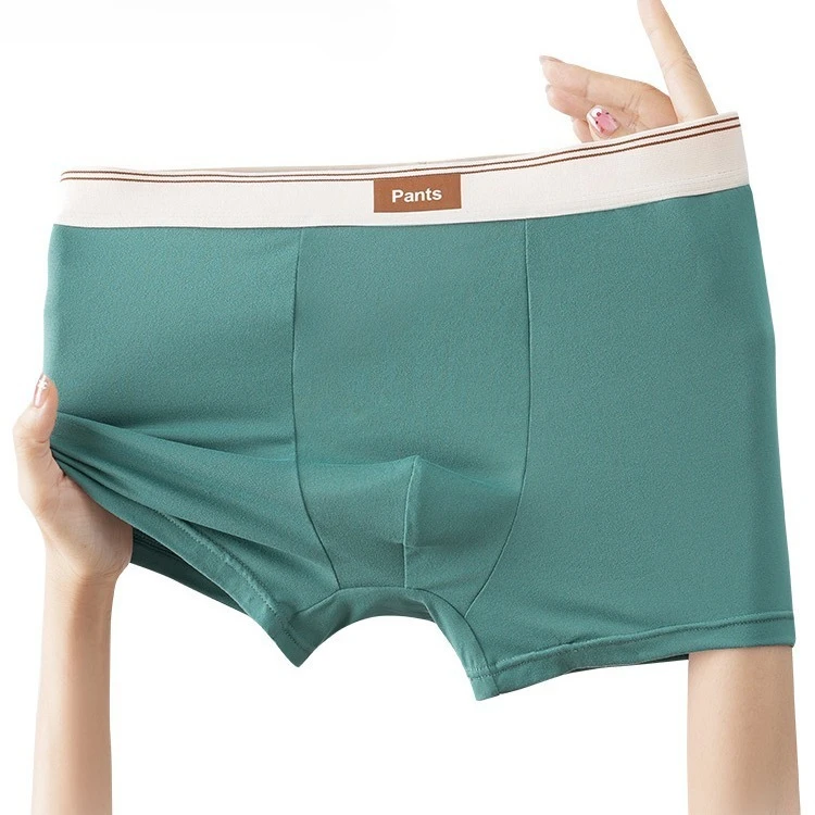 Men's Underwear Moisture-absorbing Comfortable Boys Boxers Breathable Underpants Youth Trend Loose Boxer Shorts Mens Panties