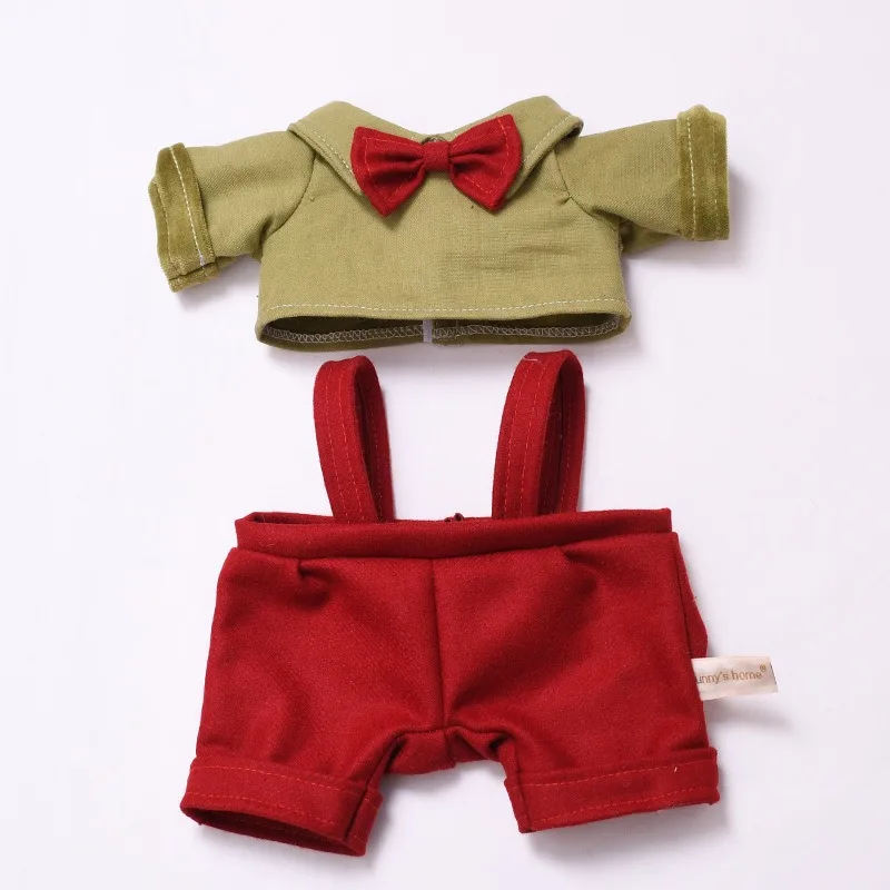 

Новогодний комбинезон-юбка для куклы Лабубу 38 см, модный наряд, аксессуары, рождественский костюм, одежда для Лабубу