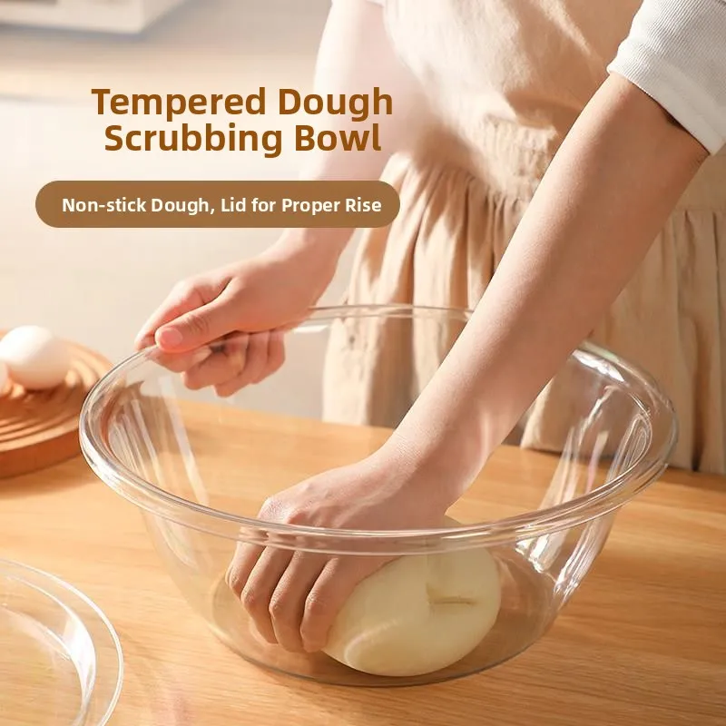 

Large Size Non-Stick Dough Mixing Basin with Lid for Home Use Business Style round Shape from China Single Piece Plain Color
