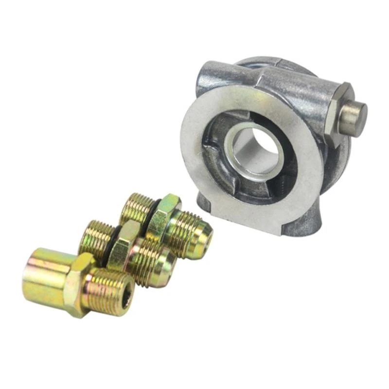 Y4UA Engine Oil Filter Sandwich Plate 74°C Close 78°C Full Shut For Car Modification