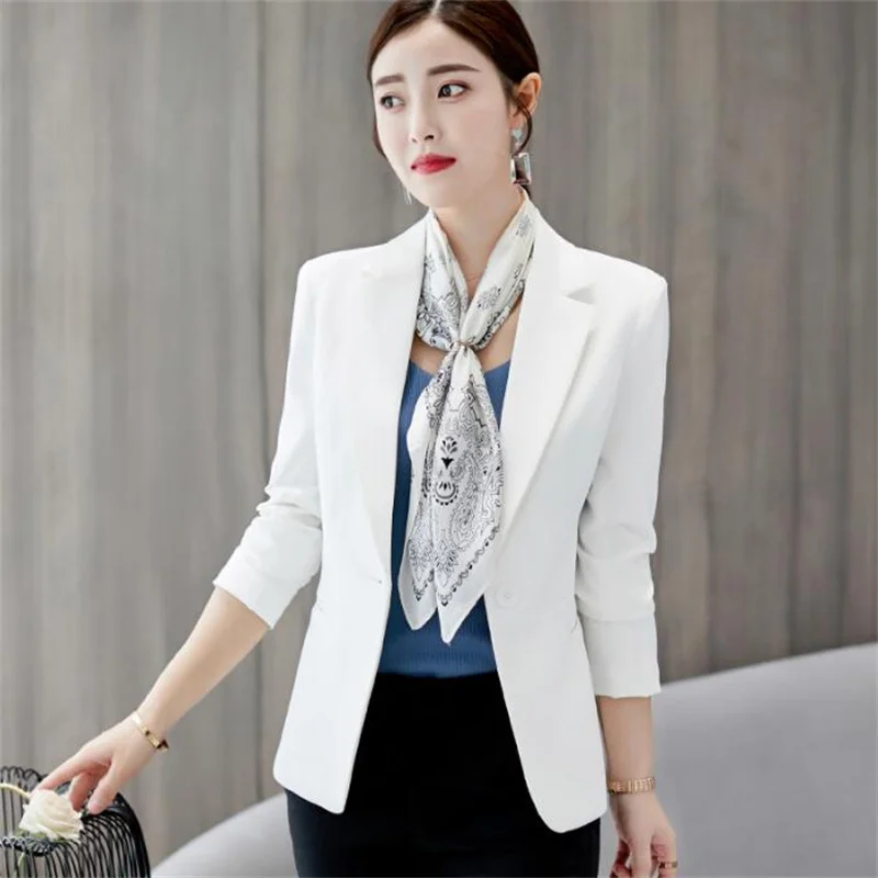 Blazer Ladies , Blazer Pocket Jacket, Slim Fit Jacket, Long-sleeved Korean Style Ladies Office Jacket, Blazer traf tangada