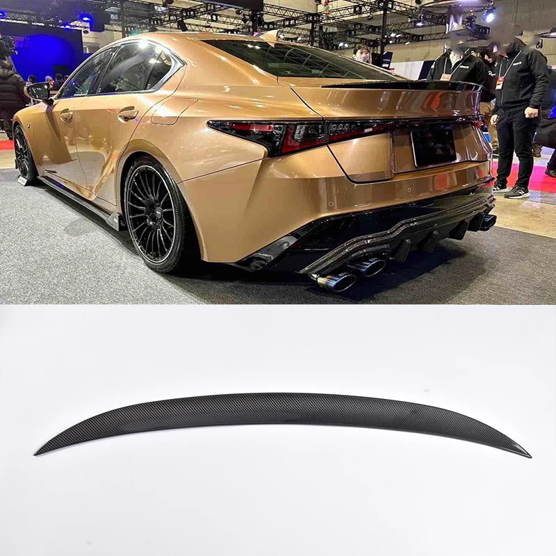 For Lexus New IS  IS300AWD IS350F SPORT 2022 2023+  Carbon Fiber Spoiler Car Tail Wing Decoration Rear Trunk Spoiler