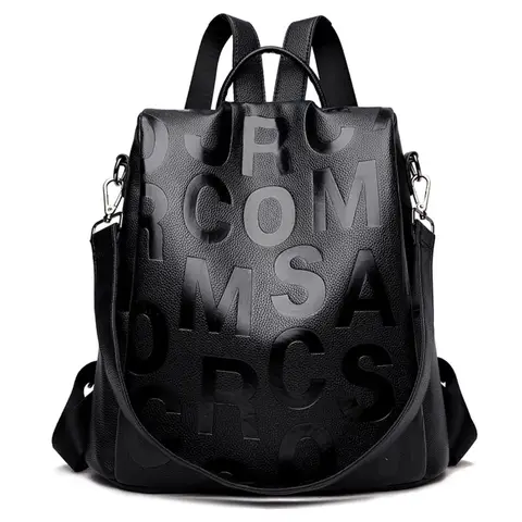 Women's fashion backpack, large capacity anti-theft travel women's bag, high quality soft backpack, the trend of women's bag