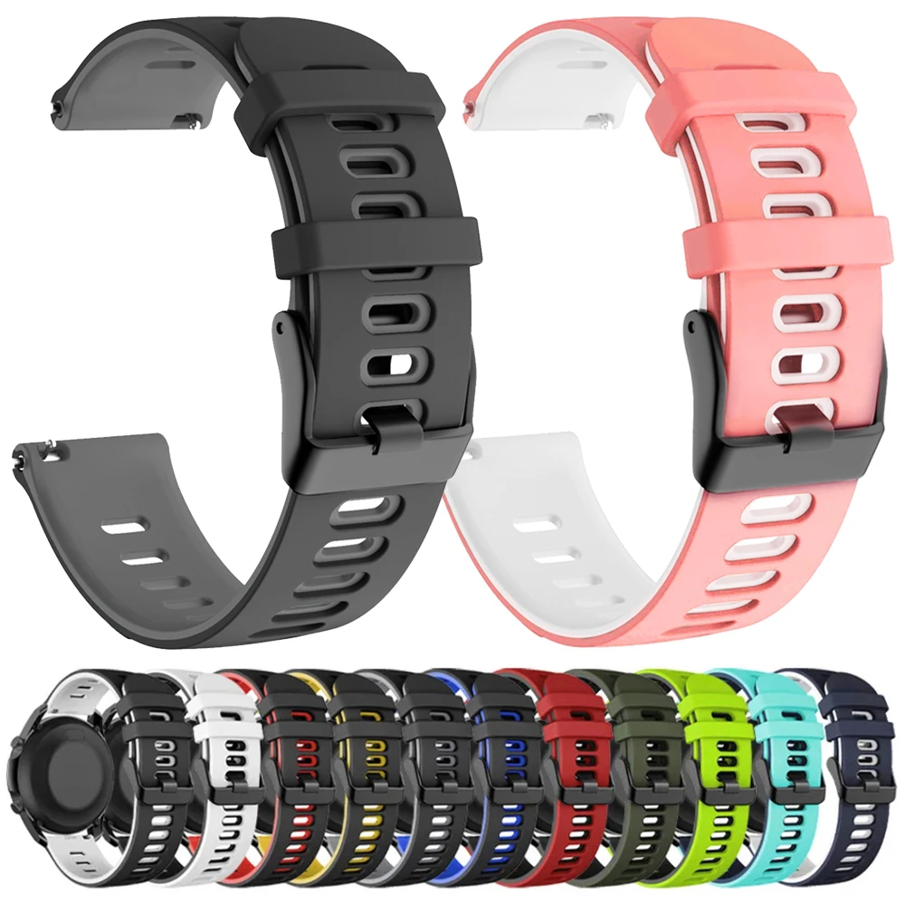 20mm 22mm Silicone Watch Strap for Haylou Watch 2 Pro RS5 R8 S8 Bracelet for Haylou Solar Plus RT3 Solar LS05 RS4 RT3 Watch Band