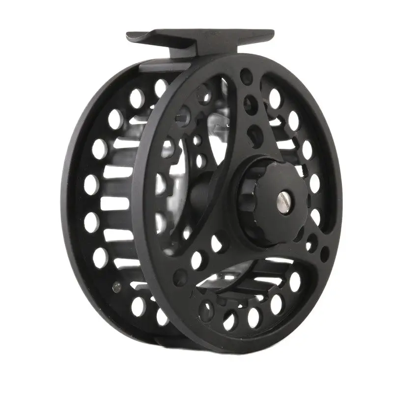 Fly Fishing Reel with Ball Bearing, Aluminum Alloy Spool  85mm Weights5/6 7/8 WT Die Casting, Left and Right Handed Black2 + 1BB