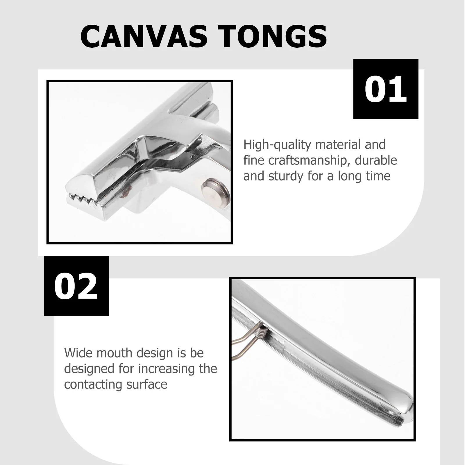 

1Pcs Canvas Stretching Plier Wide Mouth Design Heavy Duty Manual Tension Clamp Painting Frame Craft Tool Canvas Stretching Plier