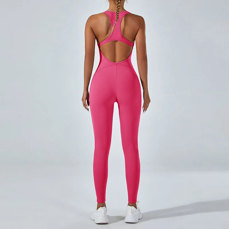 Yoga Jumpsuit Clothes Women Workout Jumpsuit Sleeveless Sports One Piece Yoga Suit Gym Romper Playsuits Fitness Sports Bodysuits