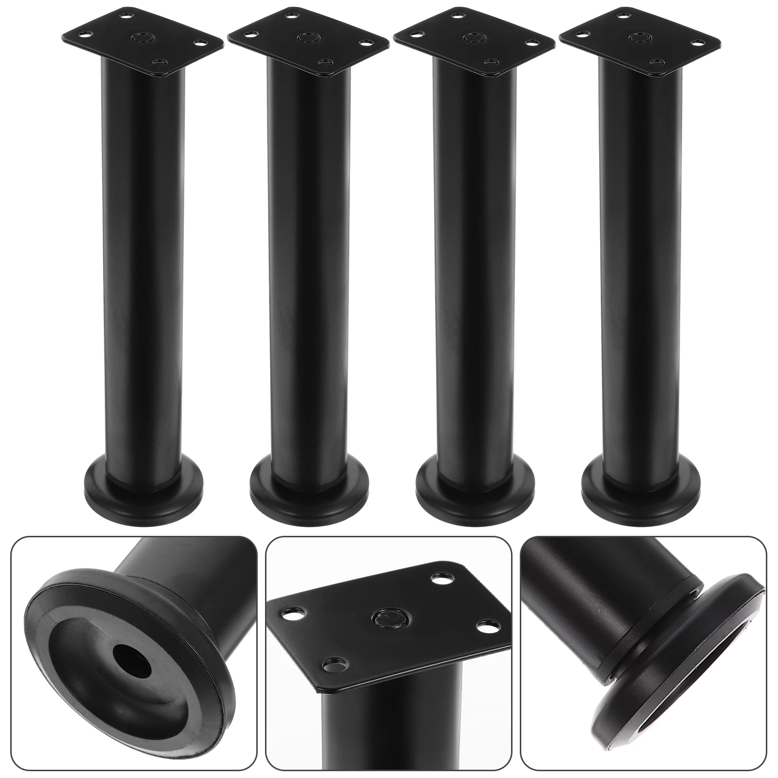 

4pcs Adjustable Furniture Replacement Support Table Chair Leg 25-42Cm Heavy Duty Sturdy Universal Cabinet Bed Desk Leg Cold