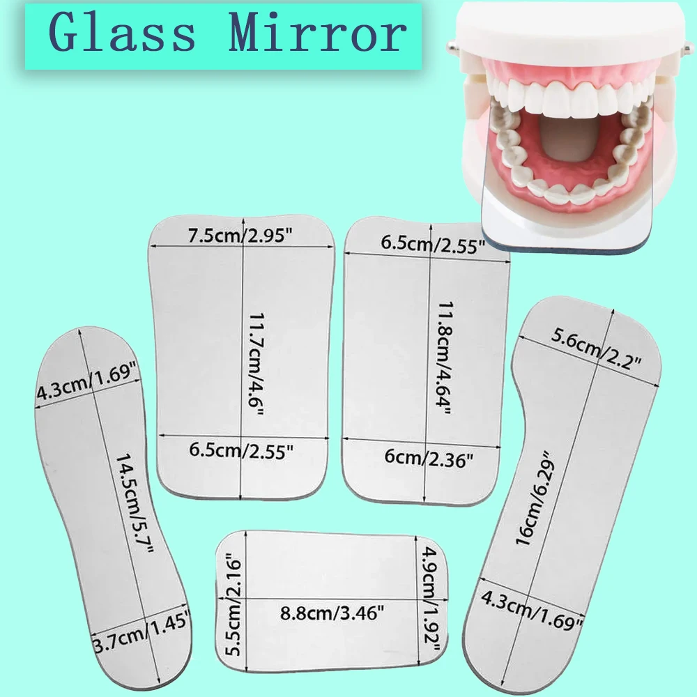 Dental Orthodontic Intraoral Photographic Reflector Glass Mirror High Hardness Double-Faced Dental Oral Obervation Mirror  ﻿