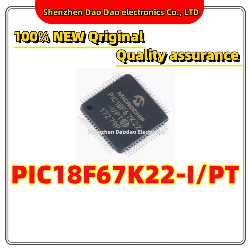 

PIC18F67K22-I/PT PIC18F67K22 QFP-64 Microcontroller chip IC new original