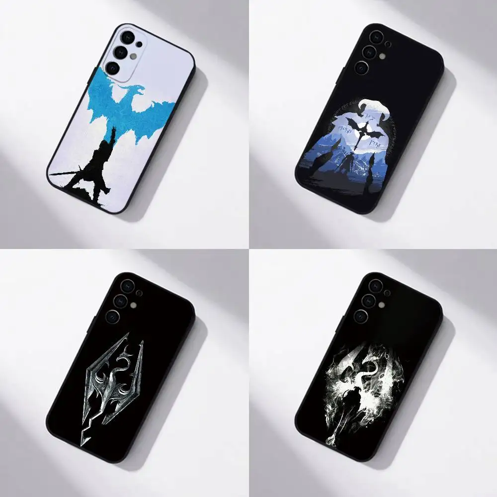 Game The Elder Scrolls Phone Case Black Silicone Soft For Samsung S25,S24,S21,S22,S23,S30,Ultra,S20,Plus,Fe,Lite