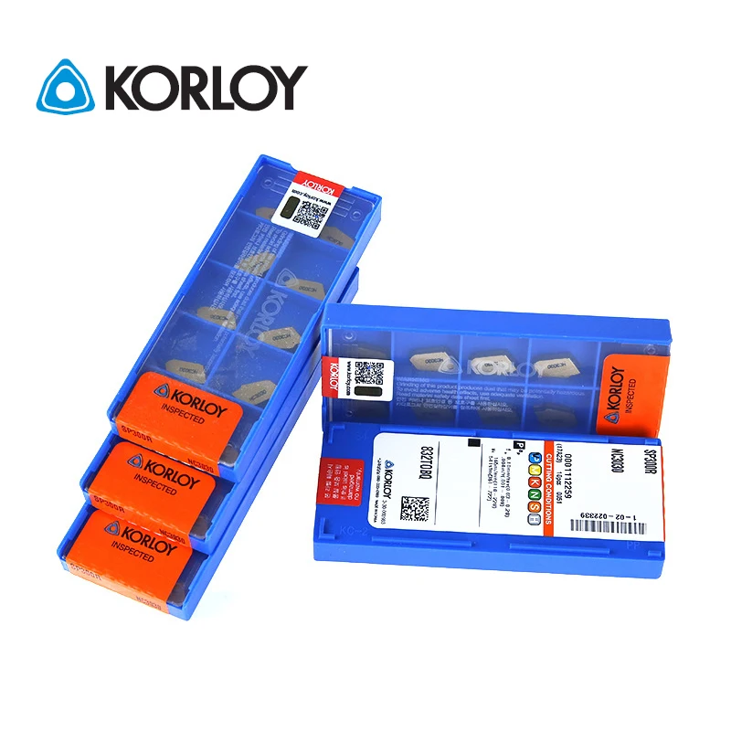 10pcs KORLOY 100% Original SP200 SP300 SP400 SP500 NC3020 NC3030 NC3120 PC9030 HO1 Parting Tools CNC Carbide Turning Inserts