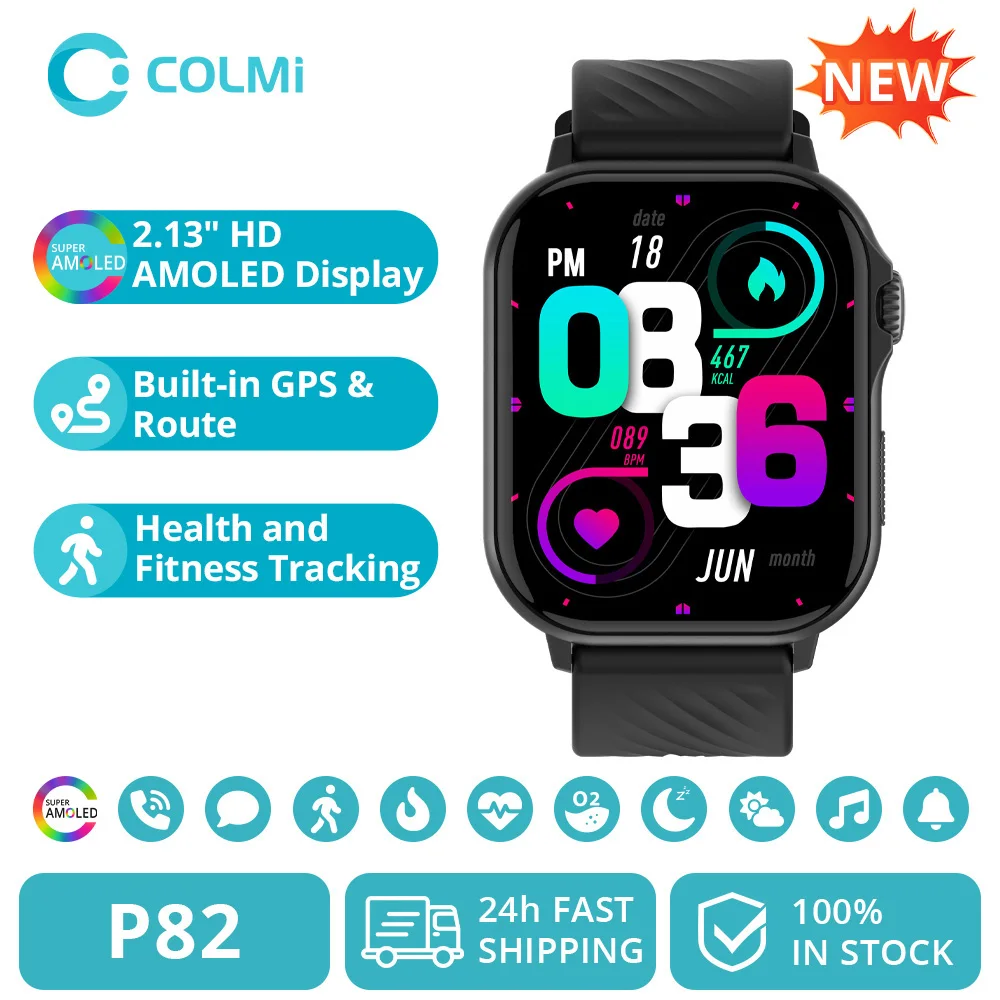 2025 COLMI P82 GPS Smart Watch 2.13