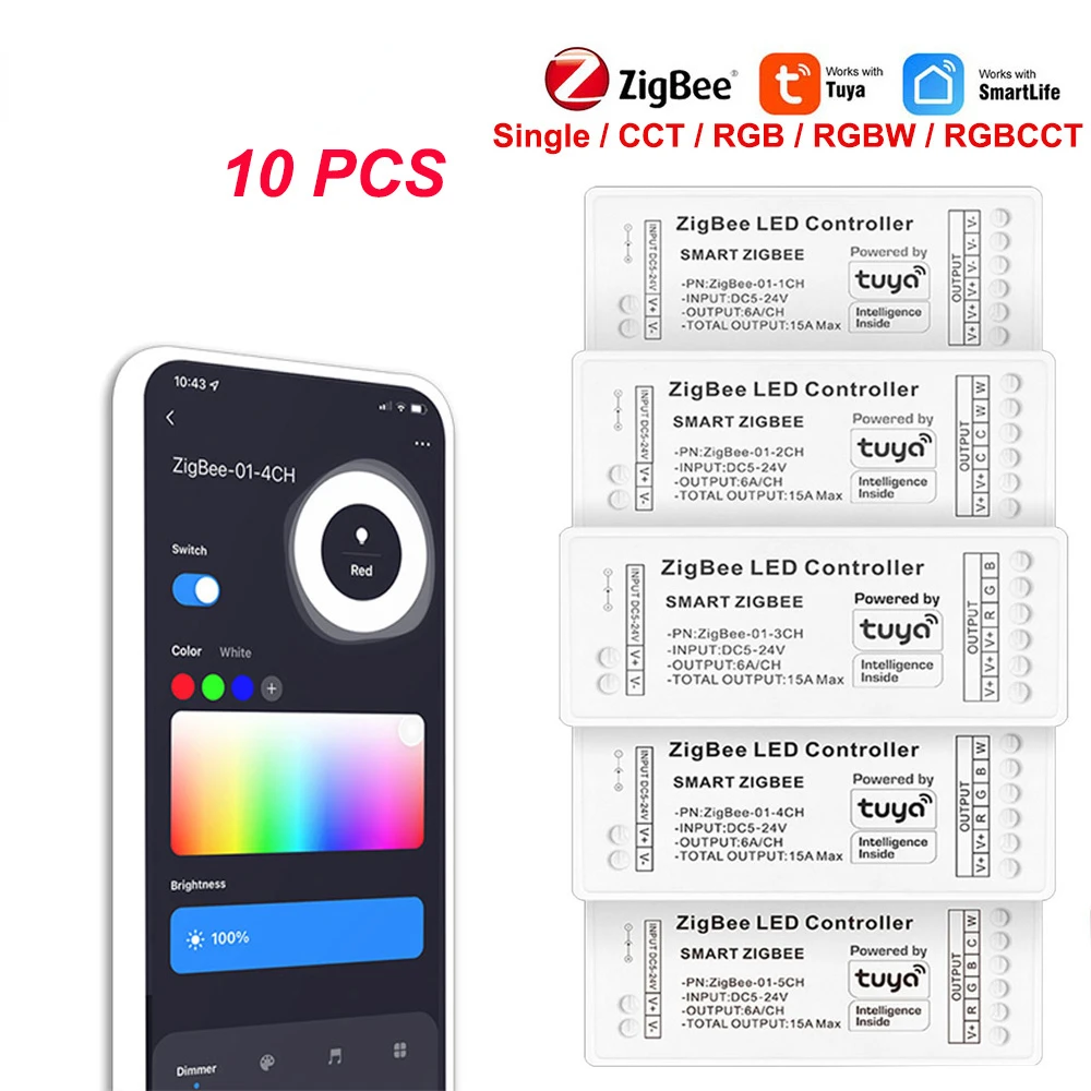Le Tuya Zigbee RGB Controller 15A 12V 180W Une Solution Intelligente pour Votre Éclairage LED