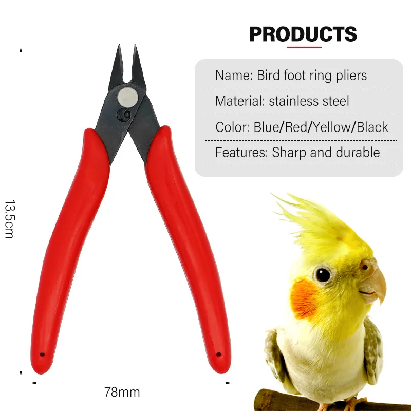 Pliers Scissors For Cutting Racing Pigeon Birds Leg Bands Ring Metal Bird Foot Chicken Foot Ring or Wire Cutting