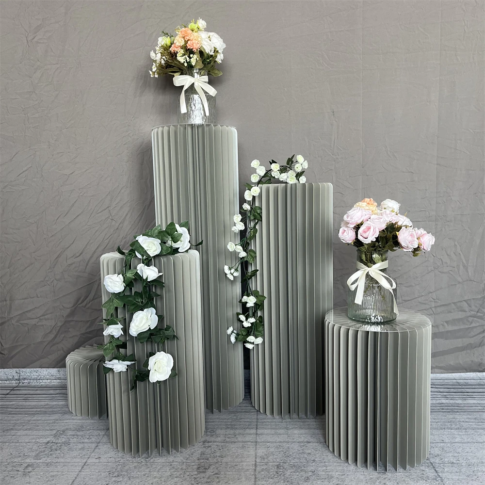 Cylindrical Paper Folding Wedding Flower Road Ornament ShopWindow Origami Decoration Cake Stand Dessert Table DIY Party Supplies