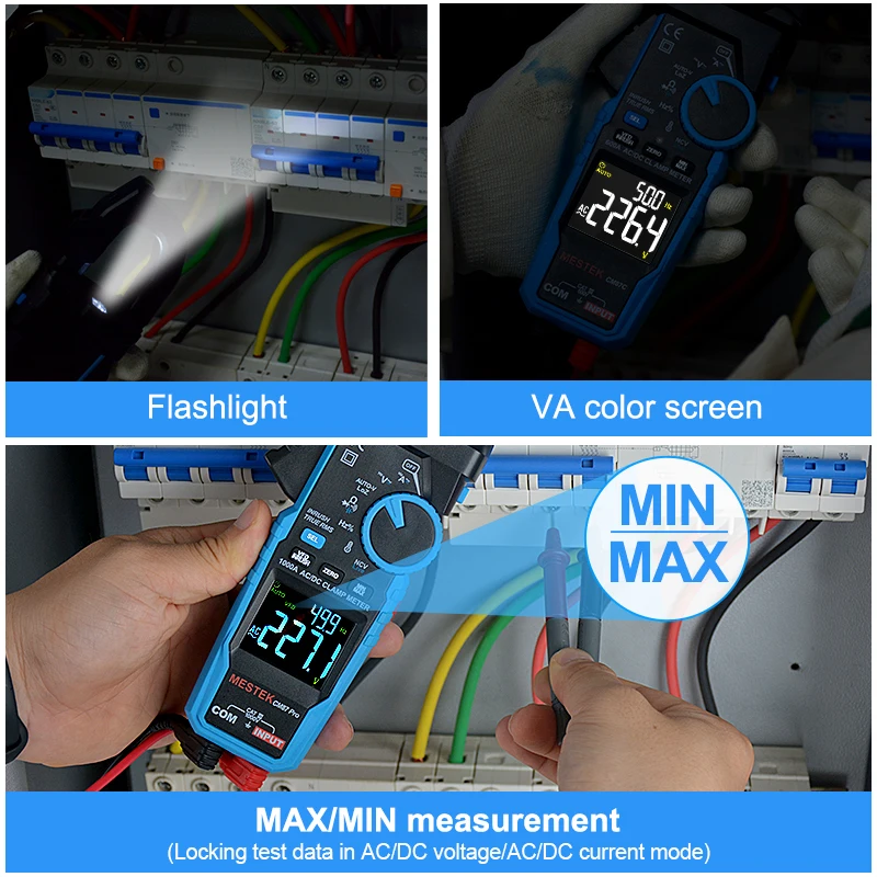 

Digital Clamp Meter CM87PRO 1000A AC Current Tester True RMS Auto Range Resistance Diode Multimeter Tes Digital Clamp Meter